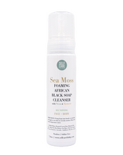 Load image into Gallery viewer, Sea Moss Foaming African Black Soap Cleanser with Neem & Turmeric