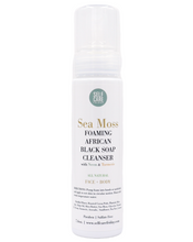 Load image into Gallery viewer, Sea Moss Foaming African Black Soap Cleanser with Neem & Turmeric