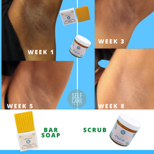 Load image into Gallery viewer, Underarm Turmeric Brightening Bundle |Turmeric Soap | Turmeric Scrub