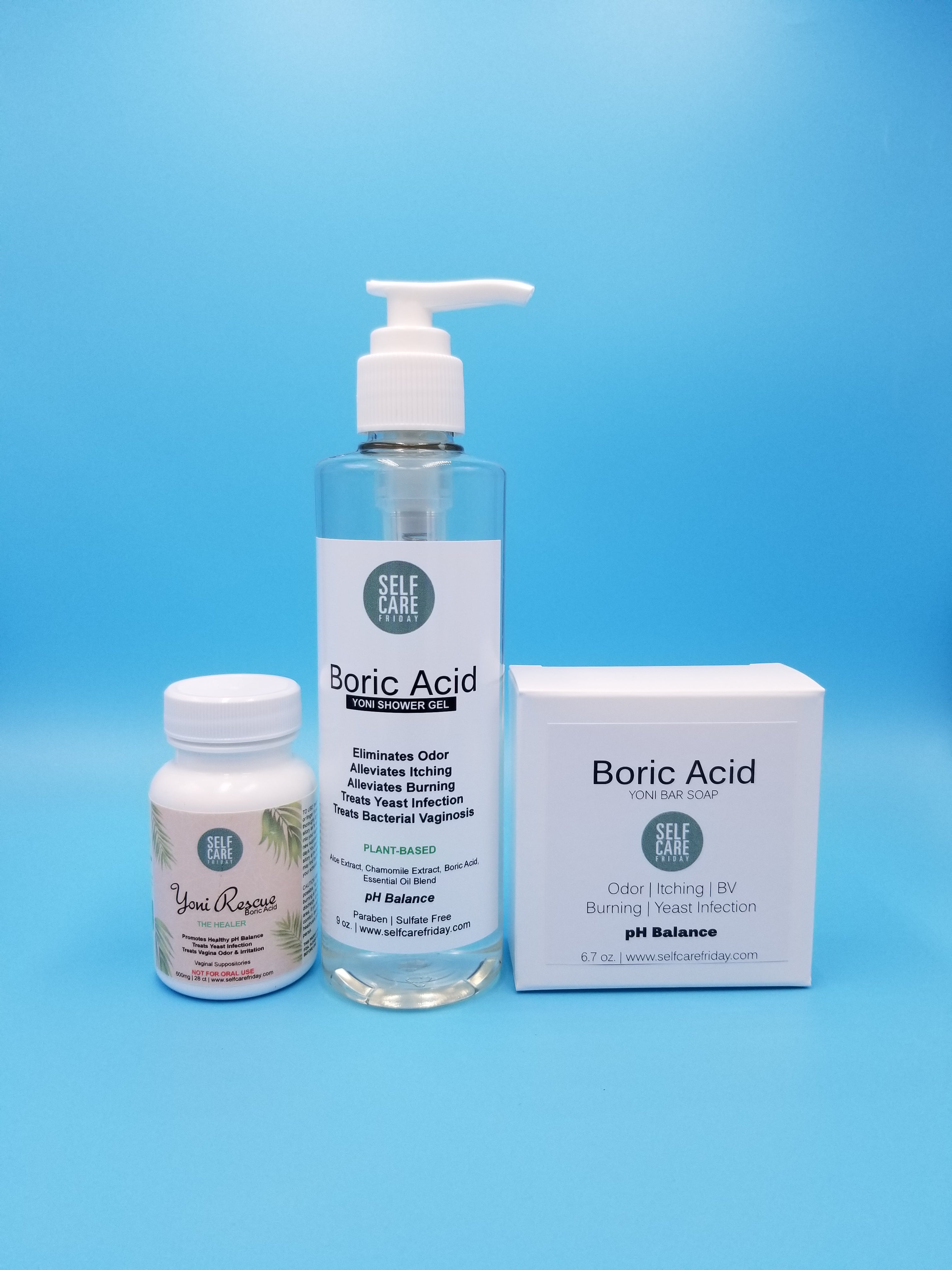 Bv And Yeast Infection Treatment Vaginal Health Boric Acid Bundle