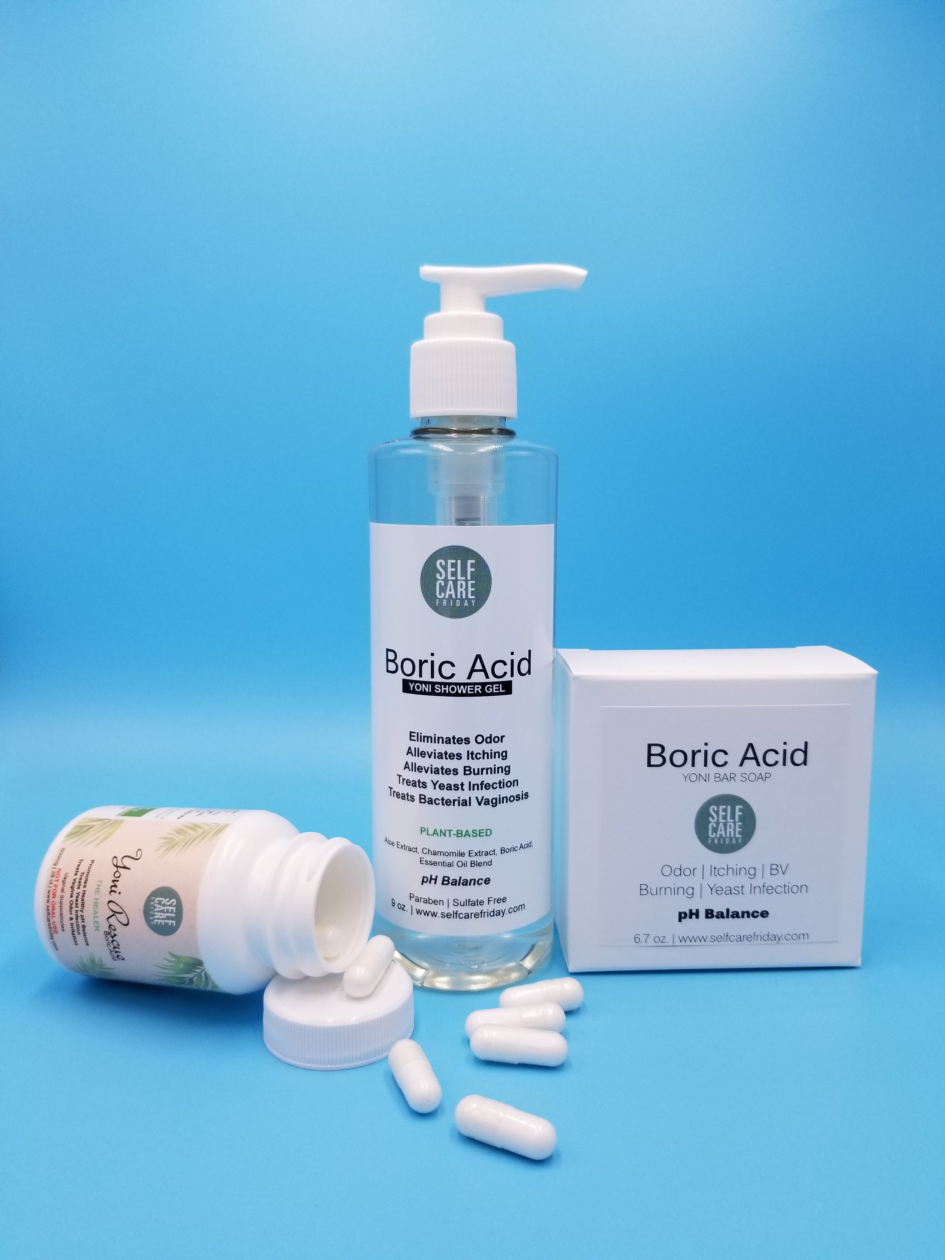 Bv And Yeast Infection Treatment Vaginal Health Boric Acid Bundle
